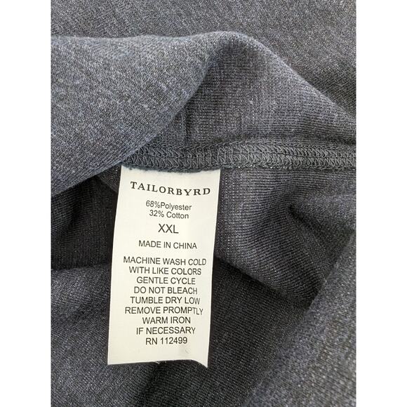 Tailor Byrd Reversible Pullover Sweatshirt XXL Hunter Green 1/4 Zip Mock Neck - Picture 5 of 7